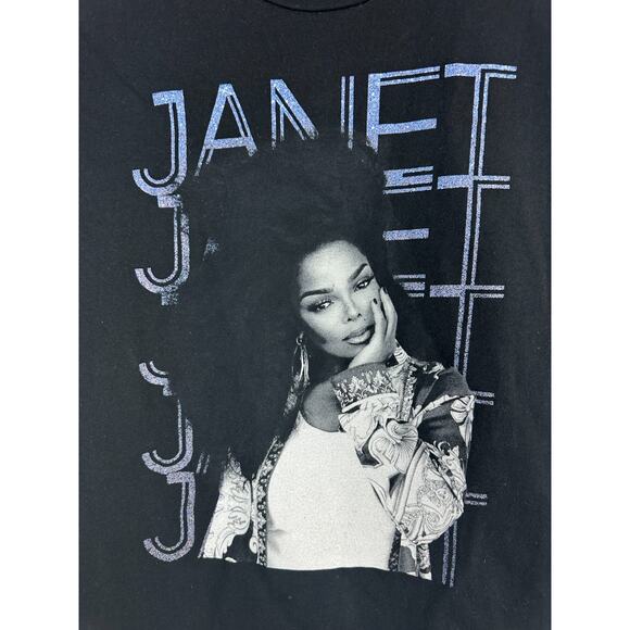 Janet Jackson Together Again 2023 Tour T Shirt Black Cotton Short Sleeve Size XL - Picture 3 of 10